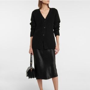 Vince Ribbed Knit Cardigan